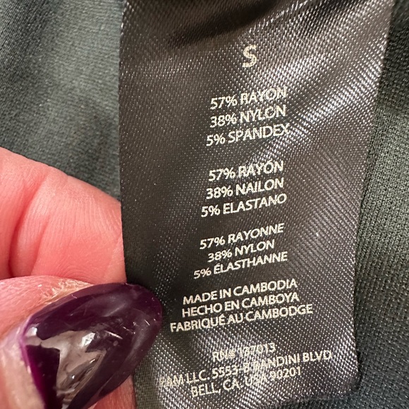 Banana Republic Dark Green ponte Straight Leg Pants. Size small. NWT - Picture 10 of 10